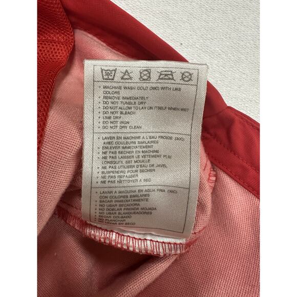 Vintage Nike Windbreaker Red Pullover Jacket Side & Sleeve Zips Large (12/14) - Picture 5 of 9